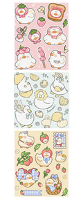 3pk duck sticker set